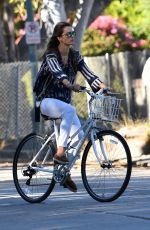 ALESSANDRA AMBROSIO Out for a Bike Ride in Brentwood 07/16/2020