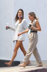 ALESSANDRA AMBROSIO Out for Coffee in Brentwood 07/21/2020
