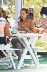 ALESSANDRA AMBROSIO Out for Lunch at Broad Street Oyster in Malibu 07/24/2020