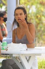 ALESSANDRA AMBROSIO Out for Lunch at Broad Street Oyster in Malibu 07/24/2020