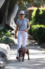 ALESSANDRA AMBROSIO Out with Her Dog in Santa Monica 07/07/2020