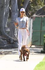 ALESSANDRA AMBROSIO Out with Her Dog in Santa Monica 07/07/2020