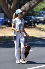 ALESSANDRA AMBROSIO Out with Her Dog in Santa Monica 07/07/2020
