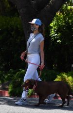 ALESSANDRA AMBROSIO Out with Her Dog in Santa Monica 07/07/2020