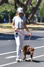 ALESSANDRA AMBROSIO Out with Her Dog in Santa Monica 07/07/2020