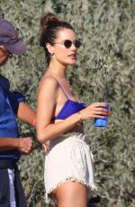 ALESSANDRA AMBROSIO Playing Volley Ball at a Beach in Malibu 07/25/2020