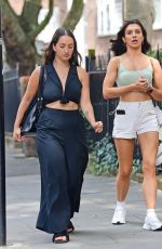 ALEXANDRA CANE in SHorts Out with a Friend in Notting Hill 07/19/2020