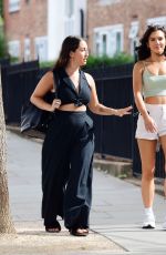 ALEXANDRA CANE in SHorts Out with a Friend in Notting Hill 07/19/2020