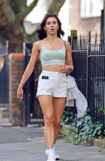 ALEXANDRA CANE in SHorts Out with a Friend in Notting Hill 07/19/2020