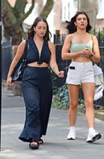 ALEXANDRA CANE in SHorts Out with a Friend in Notting Hill 07/19/2020