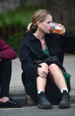 ALICE EVE and LYDIA LEONARD Out in London 06/30/2020