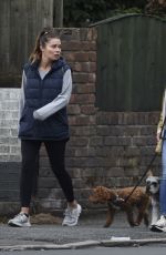 ALISON KING Out with Her Dog in Cheshire 06/30/2020