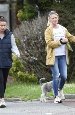 ALISON KING Out with Her Dog in Cheshire 06/30/2020