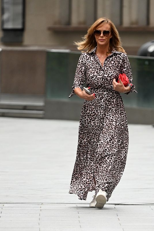 AMANDA HOLDEN Arrives at Global Radio in London 07/09/2020