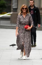 AMANDA HOLDEN Arrives at Global Radio in London 07/09/2020
