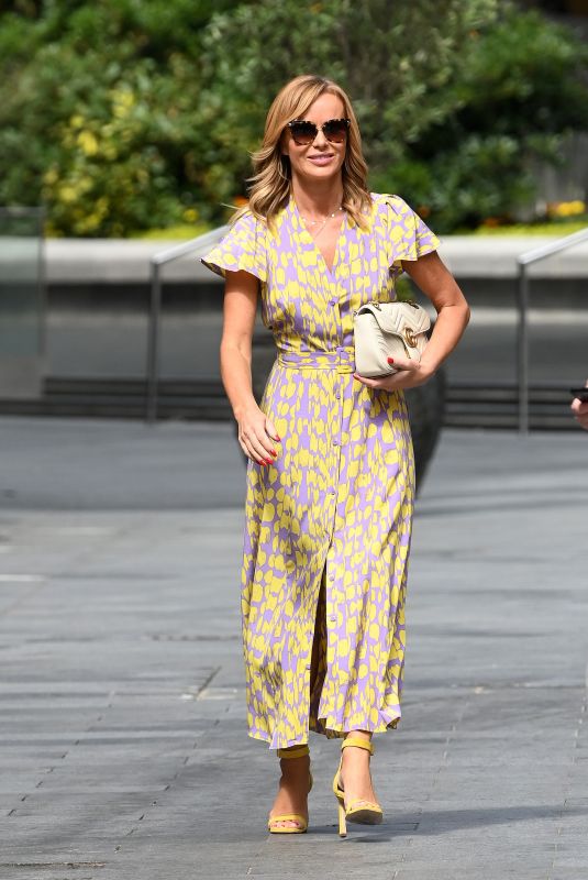 AMANDA HOLDEN Arrives at Global Radio in London 07/13/2020