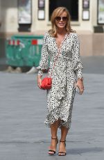 AMANDA HOLDEN in a Polka-dot Dress Leaves Heart Radio in London 07/01/2020