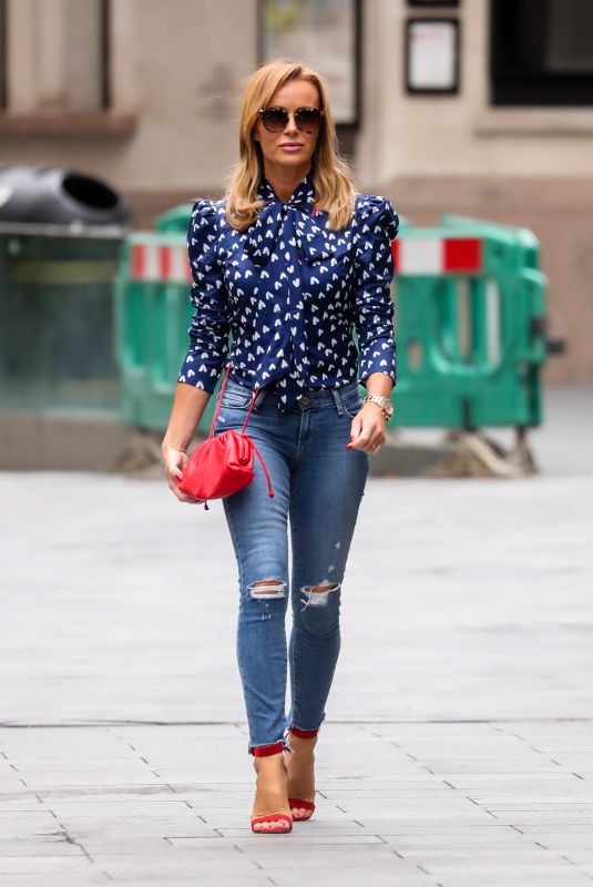AMANDA HOLDEN in Ripped Denim Leaves Global Studios in London 07/02/2020