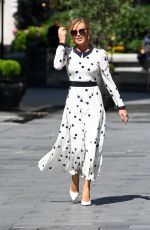 AMANDA HOLDEN Leaves Global Studios in London 07/10/2020