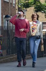 AMBER ANDERSON and Connor Swindells Out in London 06/28/2020