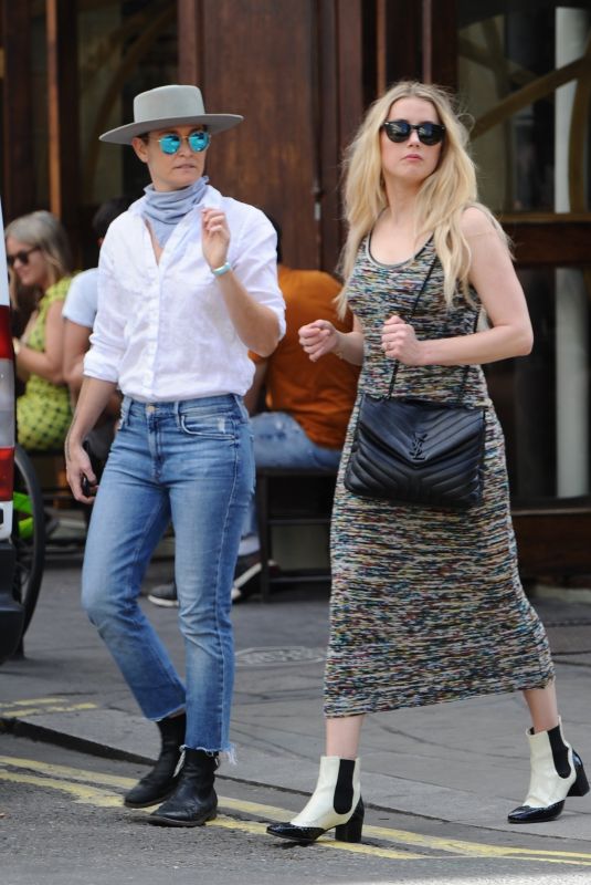 AMBER HEARD and BIANCA BUTTI Out in London 07/30/2020