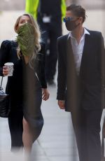 AMBER HEARD Arrives at High Court in London 07/10/2020