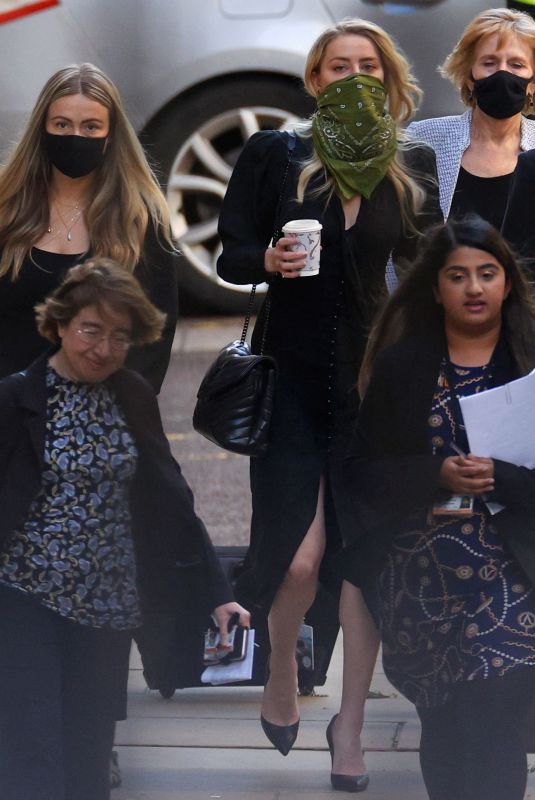 AMBER HEARD Arrives at High Court in London 07/10/2020
