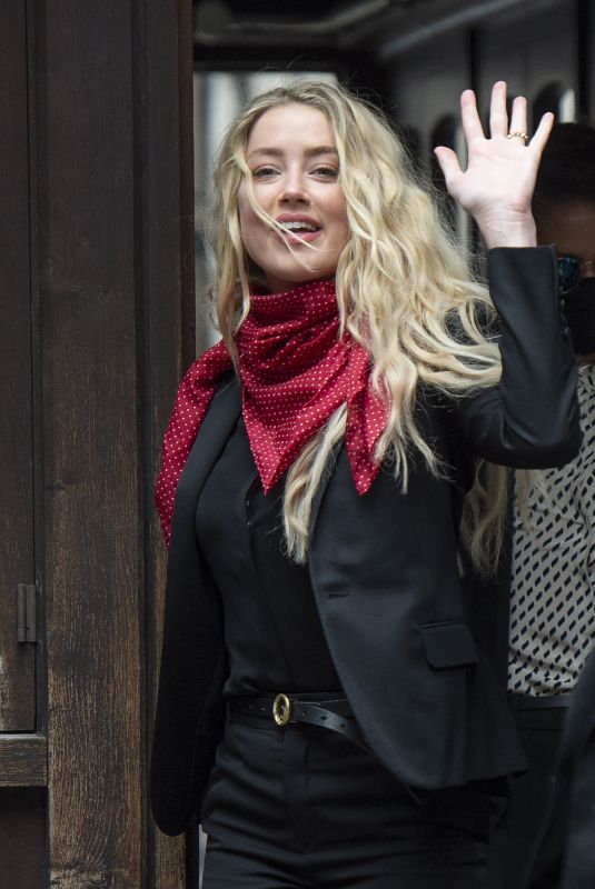 AMBER HEARD Arrives at Royal Courts of Justice in London 07/16/2020