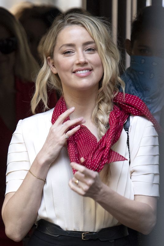 AMBER HEARD Arrives at Royal Courts of Justice in London 07/20/2020