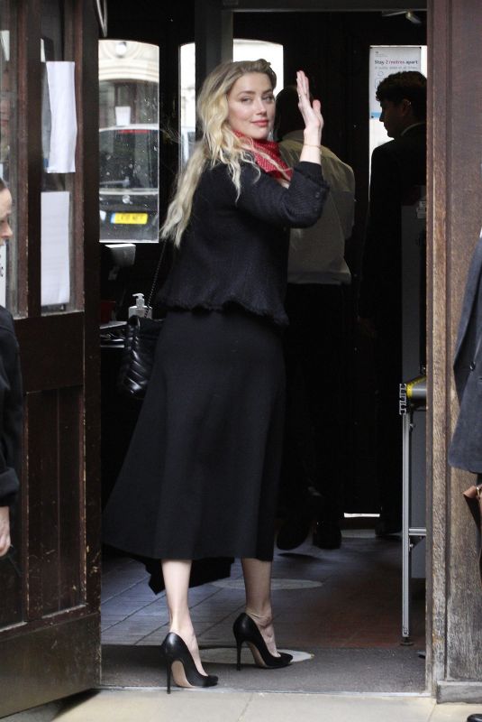 AMBER HEARD at Royal Courts of Justice in London 07/23/2020