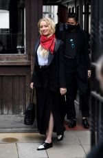 AMBER HEARD Leaves Ham Yard Hotel in London 07/14/2020