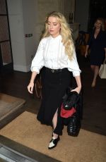 AMBER HEARD Leaves Ham Yard Hotel in London 07/14/2020