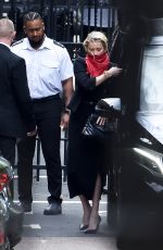 AMBER HEARD Leaves Her Hotel in London 07/13/2020