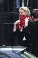 AMBER HEARD Leaves Her Hotel in London 07/13/2020