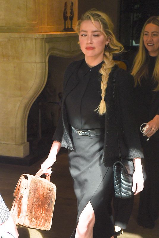 AMBER HEARD Leaves Her Hotel in London 07/13/2020