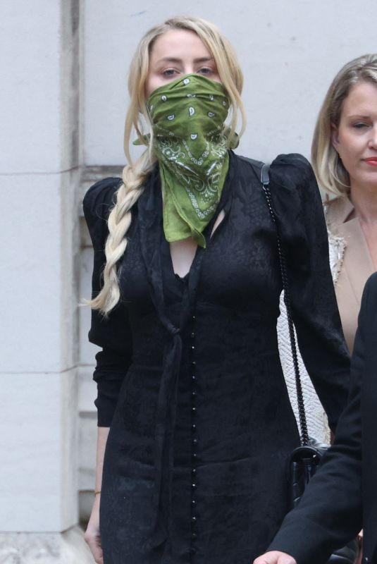 AMBER HEARD Leaves High Court in London 07/10/2020