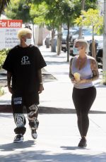 AMBER ROSE and Alexander Edwards Out in West Hollywood 07/13/2020