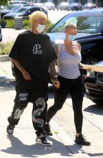 AMBER ROSE and Alexander Edwards Out in West Hollywood 07/13/2020