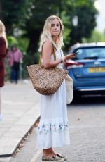 AMELIA WINDSOR in a White Dress Out in London 07/23/2020