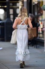 AMELIA WINDSOR in a White Dress Out in London 07/23/2020