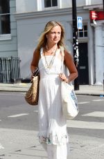 AMELIA WINDSOR in a White Dress Out in London 07/23/2020