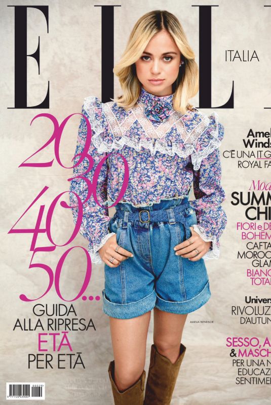 AMELIA WINDSOR in Elle Magazine, Italy July 2020