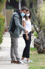 ANA DE ARMAS and Ben Affleck Out with Their Dog in Venice 07/24/2020