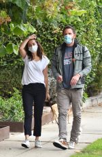 ANA DE ARMAS and Ben Affleck Out with Their Dog in Venice 07/24/2020