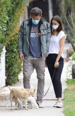 ANA DE ARMAS and Ben Affleck Out with Their Dog in Venice 07/24/2020