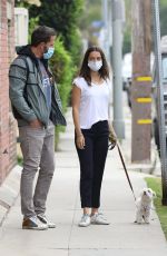 ANA DE ARMAS and Ben Affleck Out with Their Dog in Venice 07/24/2020