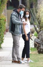 ANA DE ARMAS and Ben Affleck Out with Their Dog in Venice 07/24/2020