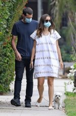 ANA DE ARMAS Out with Her brother Javier in Venice Beach 07/23/2020