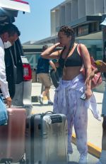 ANASTASIA KARANIKOLAOU Arrives at Airport in Cabo San Lucas 07/22/2020
