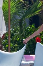 ANASTASIA KARANIKOLAOU in Bikini at Hotel Pool in Cabo San Lucas 07/21/2020